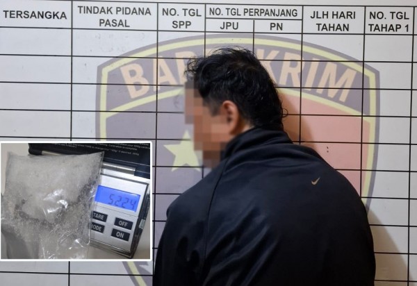 Oknum ASN di Balikpapan Ditangkap, Bawa Sabu 52 Gram
