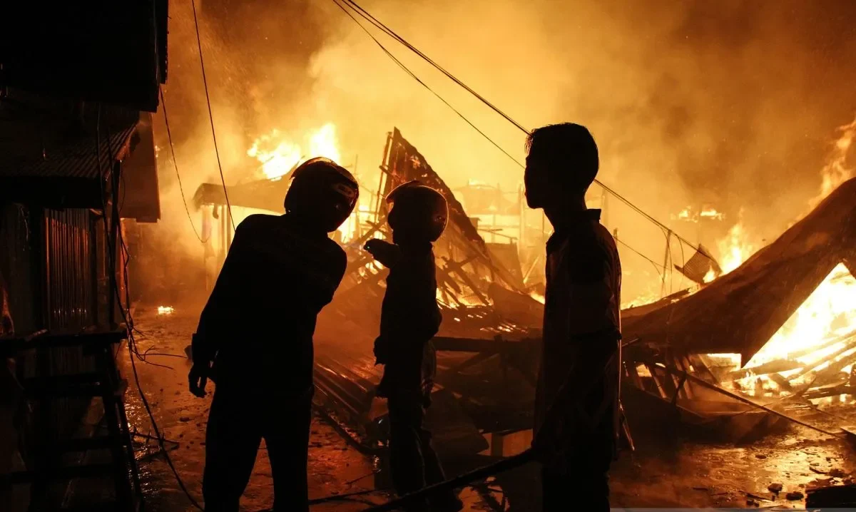 Permukiman Padat di Palangka Raya Terbakar, Kerugian Capai Rp1,2 Miliar