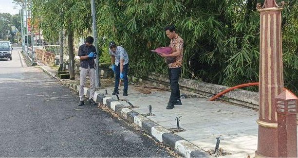 Polisi Selidiki Pencurian Tiang Lampu Pedestrian di Simpang Lima Boyolali
