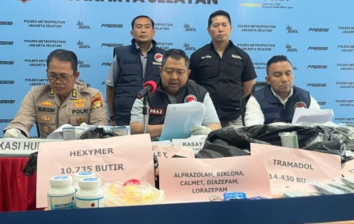 28 Ribu Butir Obat Keras Disita dari Toko Kelontong di Jagakarsa