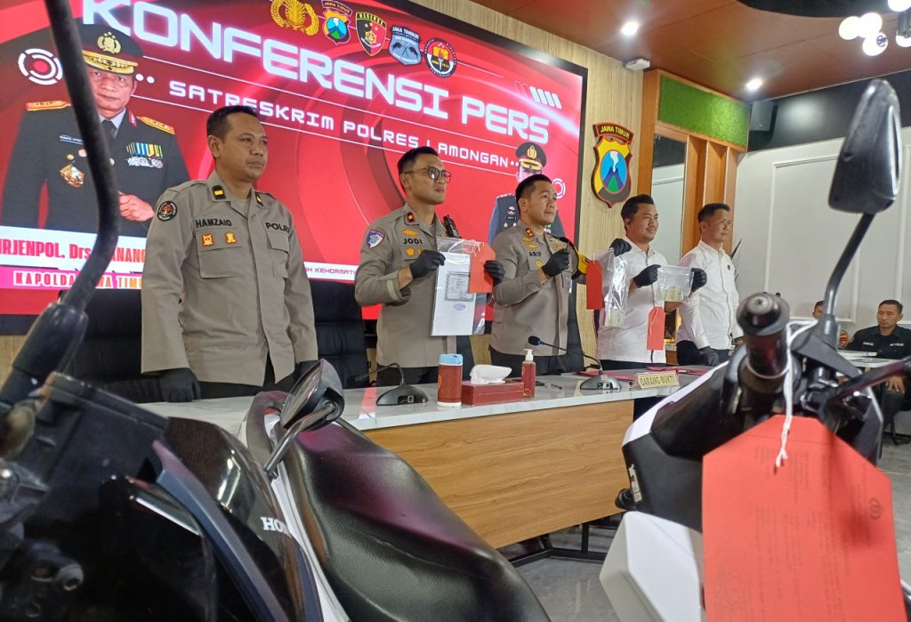 Empat Kasus Curanmor Terungkap, Polres Lamongan Kejar Tiga Pelaku Buron