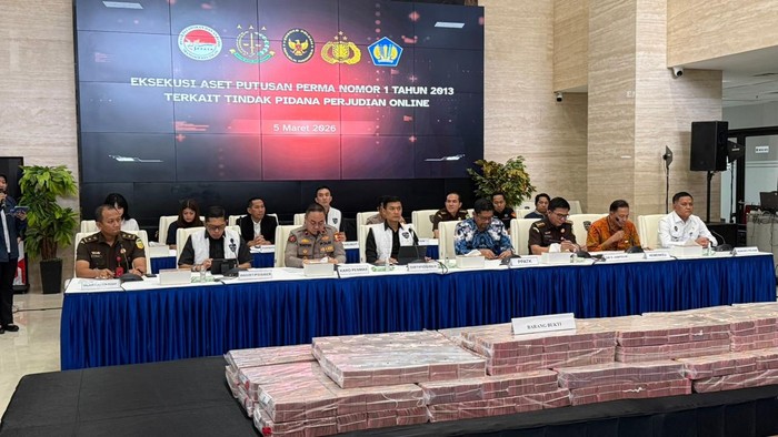 Bareskrim Serahkan Rp58 Miliar Aset Judi Online ke Negara