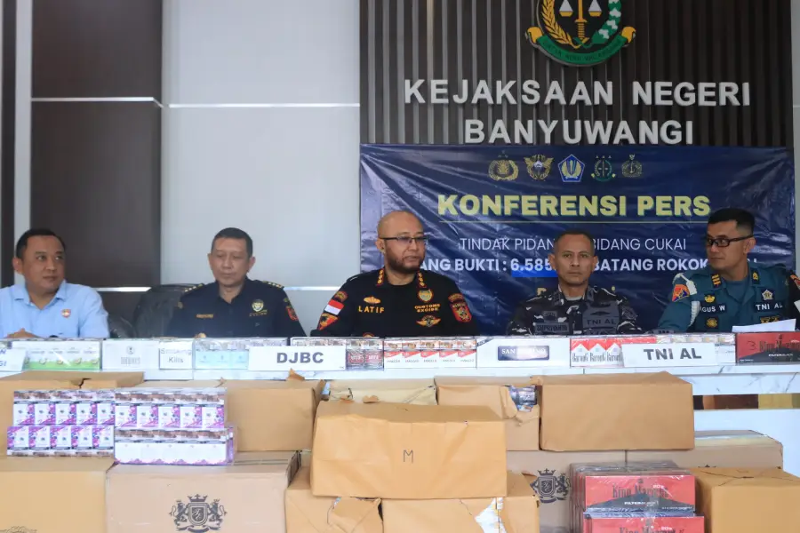 Bea Cukai Banyuwangi Gagalkan Peredaran 6,5 Juta Batang Rokok Tanpa Cukai