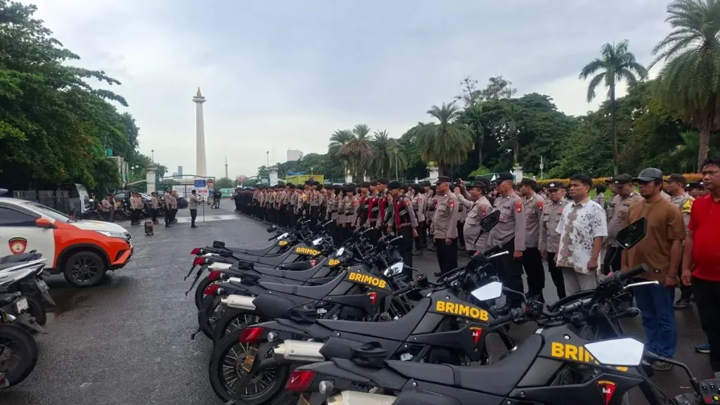 1.436 Personel Amankan Aksi Mahasiswa di Monas