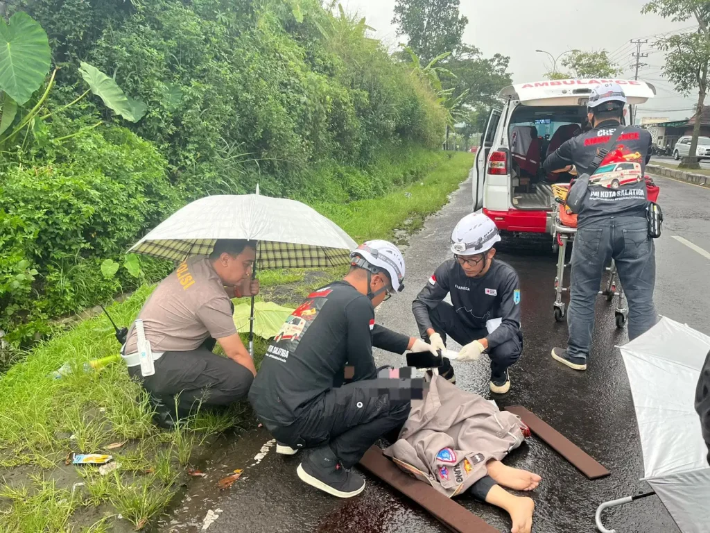 Kecelakaan Maut di Simpang Pulutan Salatiga, Satu Nyawa Melayang