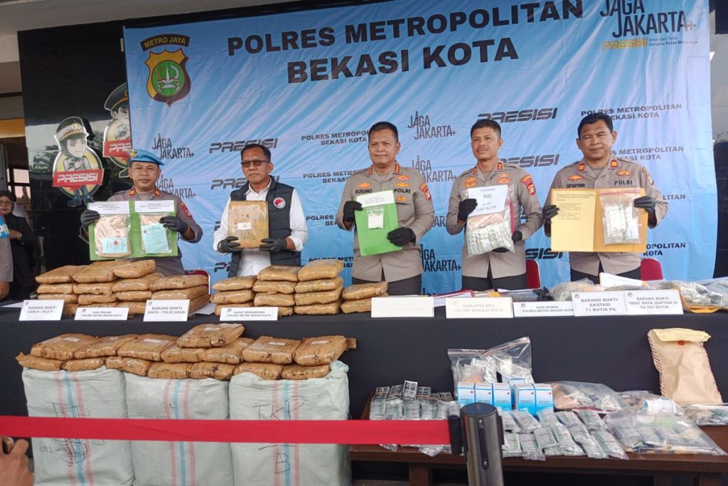Modus Baru Narkoba COD Marak, 98 Tersangka Dibekuk di Bekasi