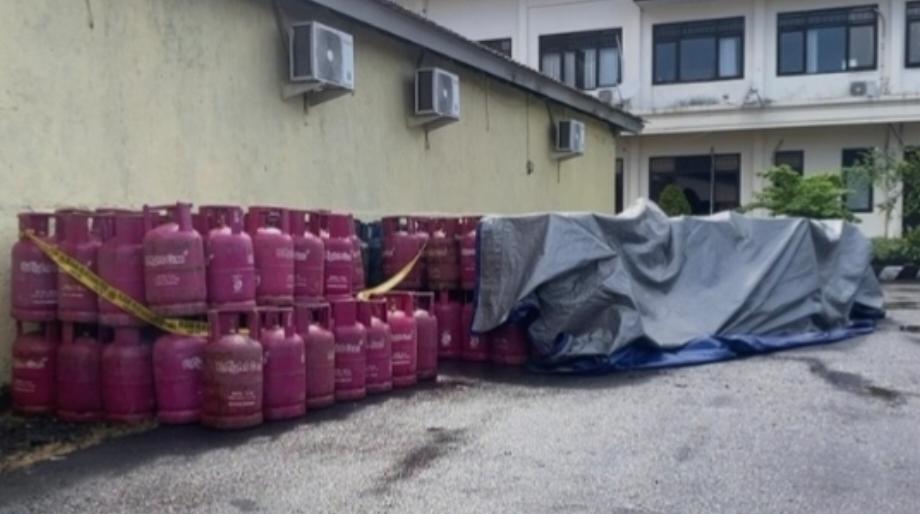 Gudang Oplosan LPG di Karangasem Digerebek, Ratusan Tabung Disita