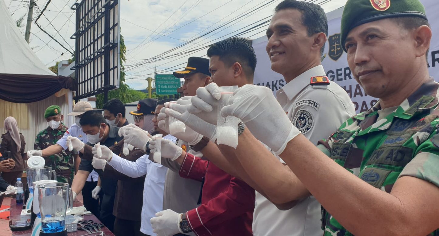 Alarm Bahaya Narkoba di Parepare, Kejari Musnahkan Sabu dan Ganja