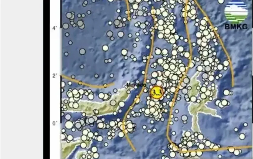 Gempa M 3,3 Guncang Bitung Dini Hari, Warga Diminta Tetap Tenang