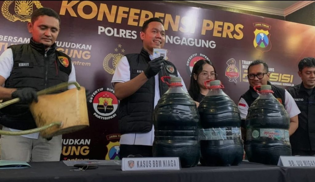Polisi Bongkar Penjualan BBM Subsidi Ilegal di Tulungagung