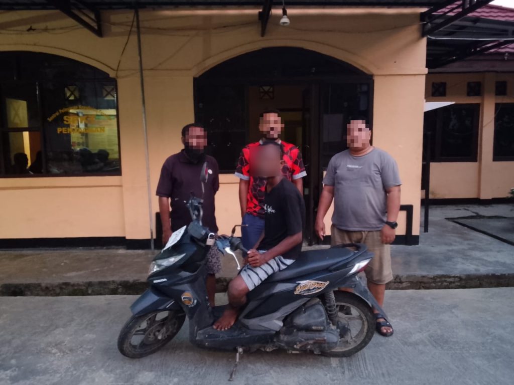 Tim Khaley Ringkus Pencuri Motor di Arso 4 Tanpa Perlawanan