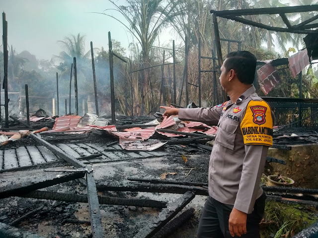Rumah Kosong di Jaro Tabalong Ludes Terbakar, Kerugian Capai Rp500 Juta