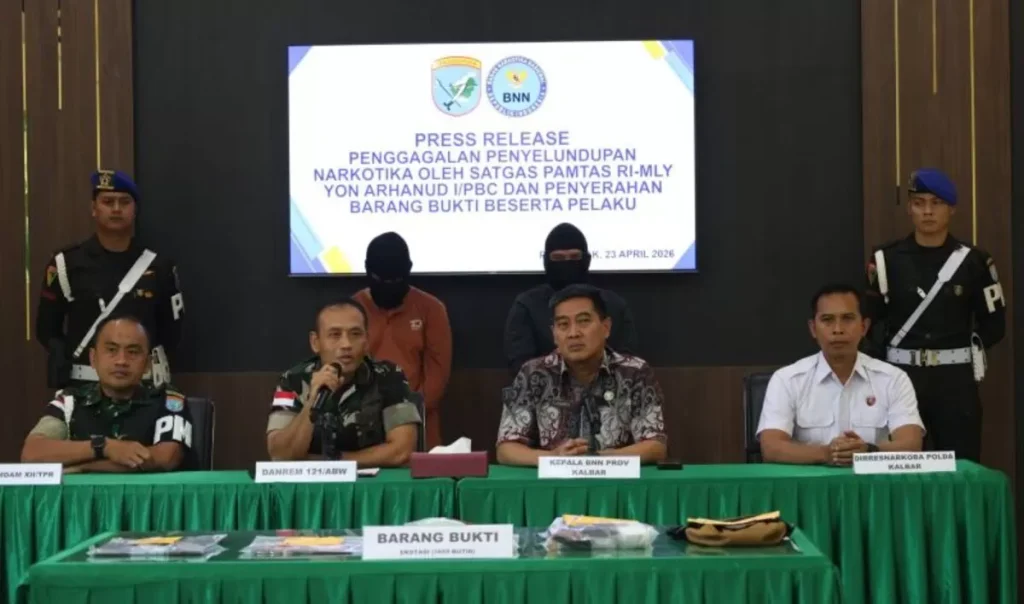 1.664 Pil Ekstasi Digagalkan di Perbatasan Kalbar, Dua WNI Ditangkap