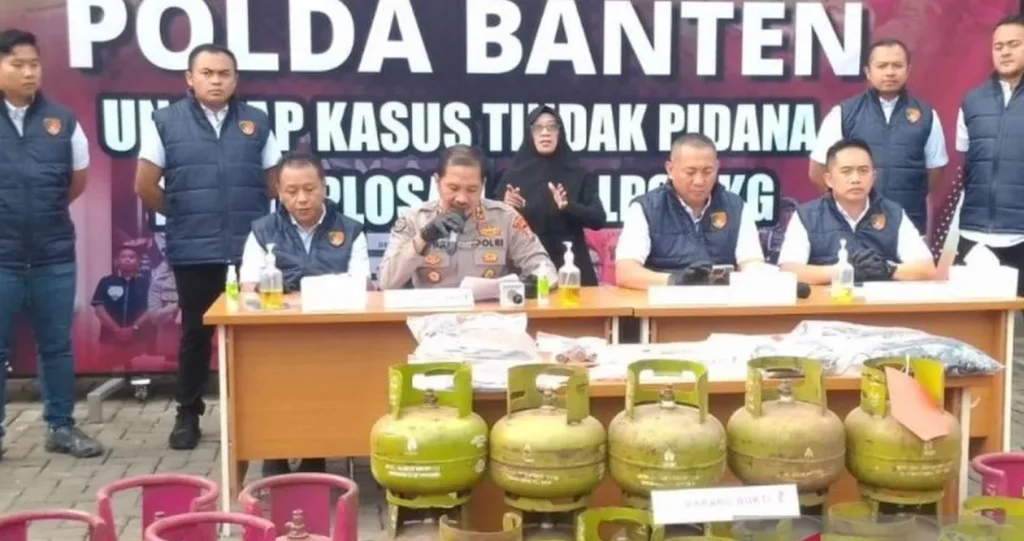 Polisi Bongkar Gas Subsidi Oplosan di Lebak, Untung Capai Rp626 Juta