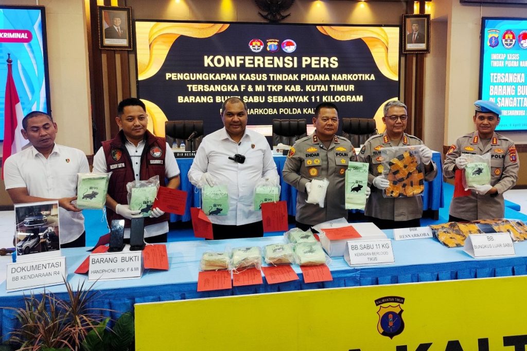 Polda Kaltim Gagalkan Penyelundupan 11 Kg Sabu di Sangatta