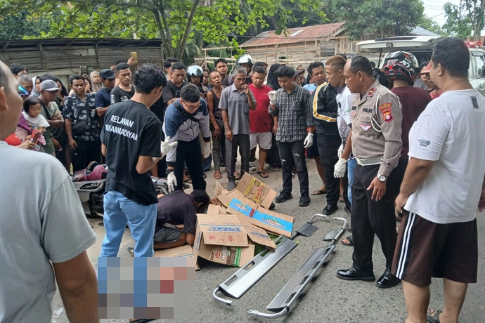 Tabrakan Samping Berujung Maut di Palangka Raya, Lansia Tewas Terlindas Truk