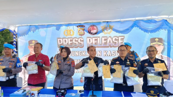 Polda Bali Gagalkan Penyelundupan Kokain Rp17,8 Miliar dari Jaringan Internasional