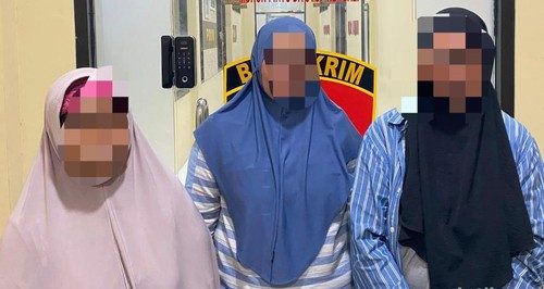 Modus Emas Palsu Terbongkar, 3 Wanita Ditangkap Polisi di Lombok Utara