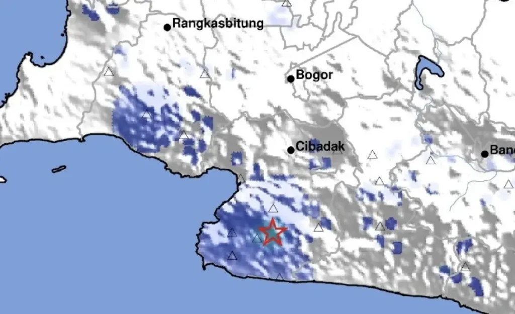 Gempa Magnitudo 3,5 Guncang Sukabumi Pagi Ini