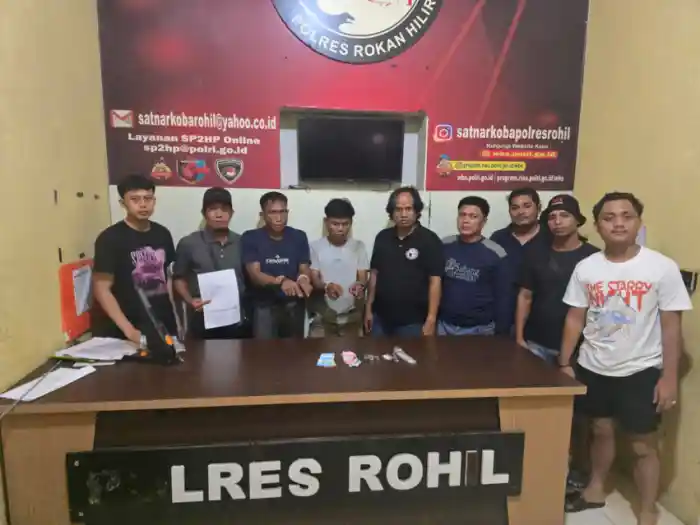 Dua Terduga Pengguna Sabu Ditangkap Tim Gabungan di Rohil