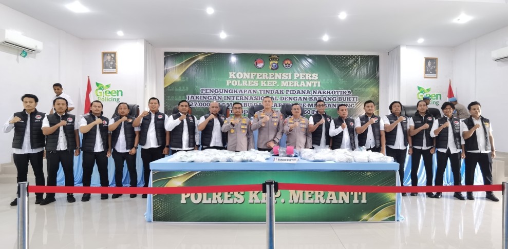 Polda Riau Gagalkan Penyelundupan 27 Kg Sabu di Kepulauan Meranti
