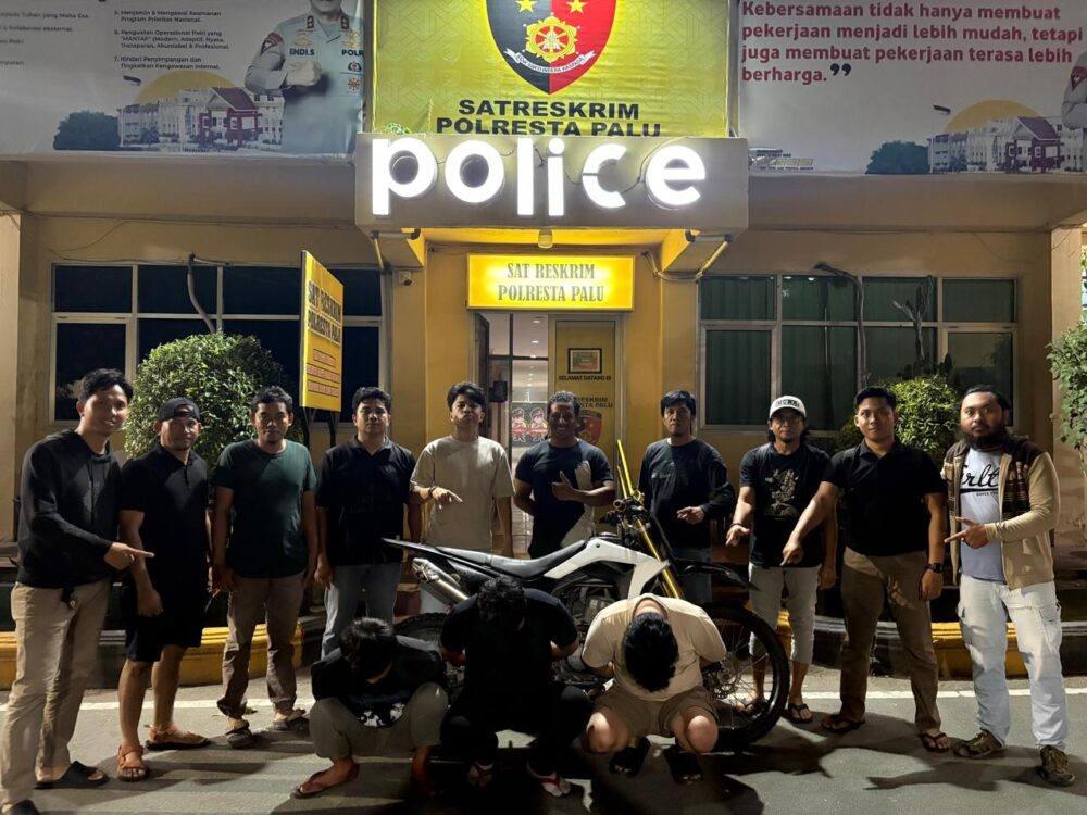 Modus Debt Collector, Tiga Pelaku Curanmor di Palu Ditangkap