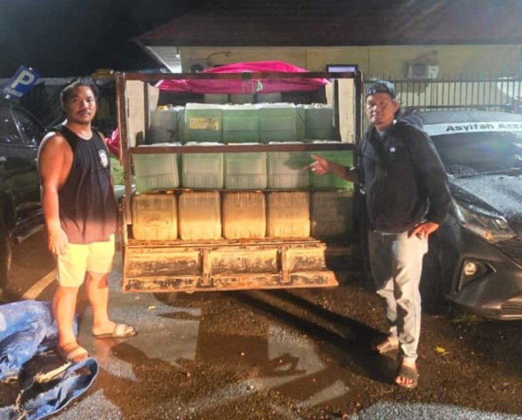Polres Kutim Bongkar Penimbunan Pertalite, 4 Tersangka Diamankan