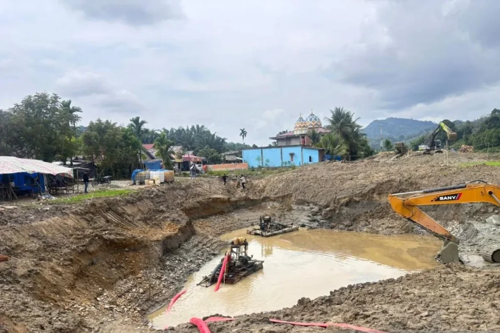 Tambang Emas Ilegal di Merangin Digerebek, Tujuh Orang Diamankan