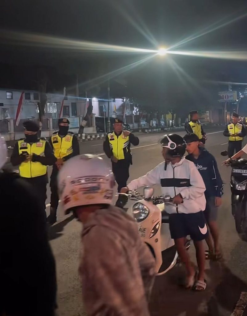 Polres Sragen Sita 63 Motor dalam Razia Balap Liar Dini Hari