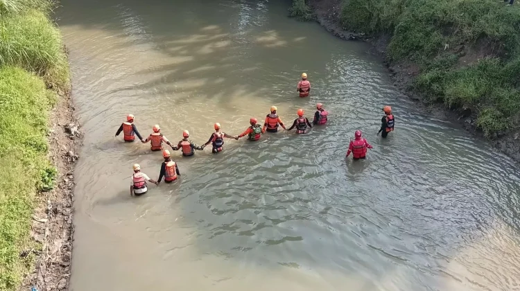 Tim SAR Gabungan Temukan Korban Tenggelam di Sungai Mungkung Sragen