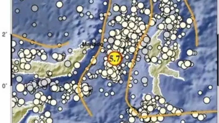 Gempa M 5,7 Guncang Bitung, Getaran Terasa hingga Ternate