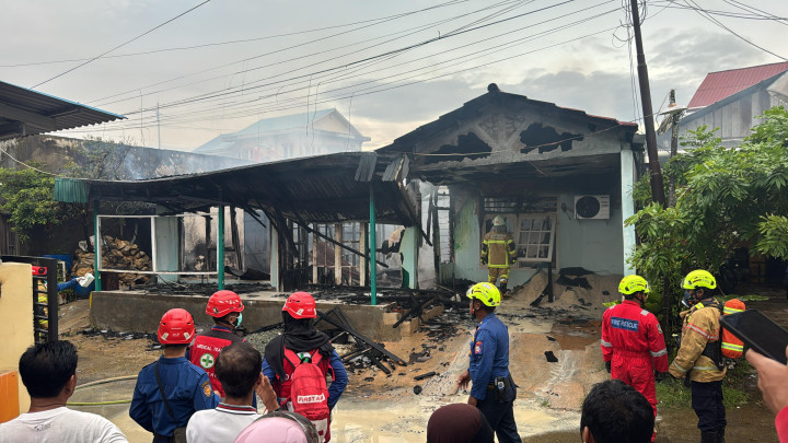 Rumah di Bontang Baru Terbakar, Kerugian Ditaksir Rp500 Juta