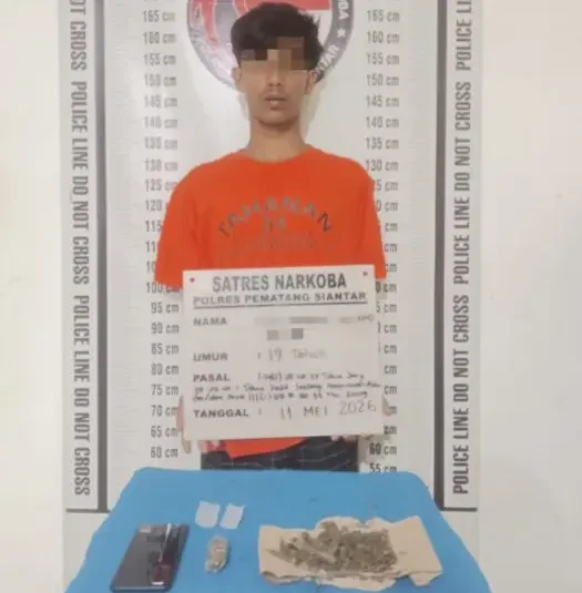 Pemuda 19 Tahun di Pematangsiantar Ditangkap Bawa Ganja 23 Gram