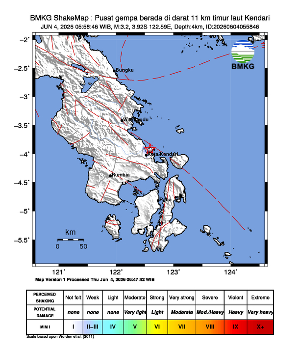 Dua Hari Berturut-turut Diguncang Gempa, Warga Kendari Diminta Waspada