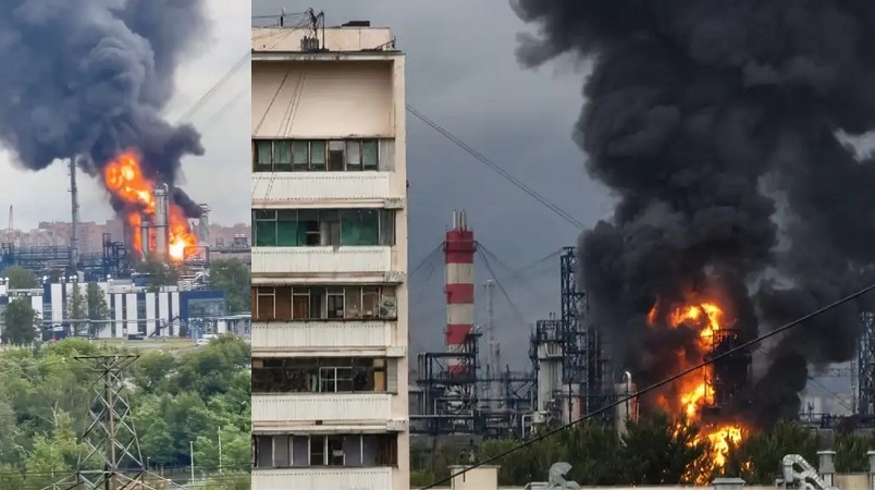 Serangan Drone Hantam Kilang Minyak Moskow, Operasi Sempat Terhenti