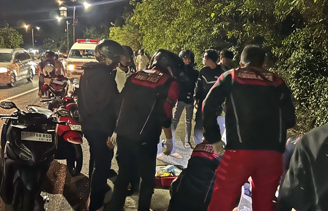 Dua Motor Bertabrakan di Jalur BSD Bontang, Polisi Lakukan Olah TKP