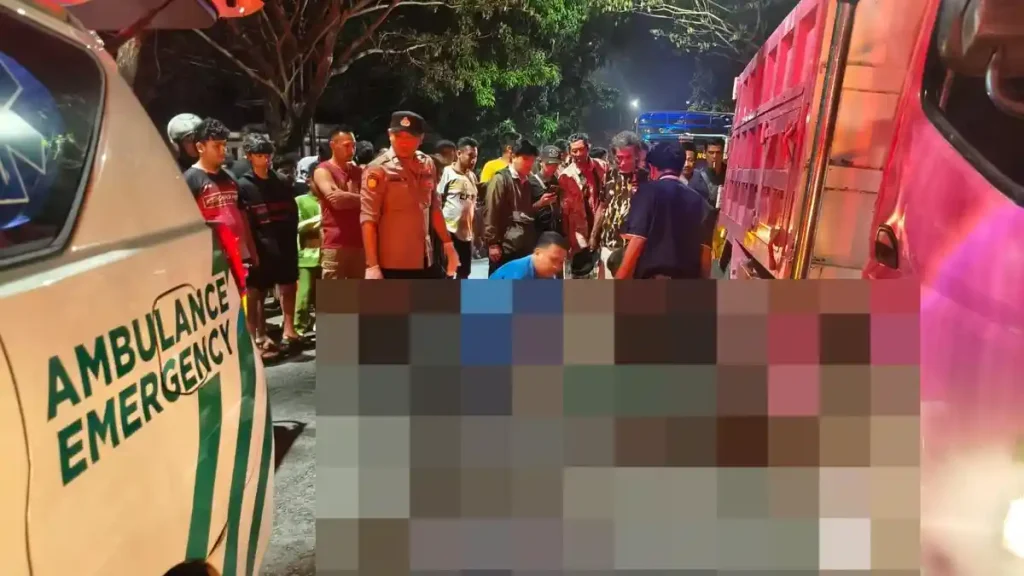 Pelajar Tewas Terlindas Truk Usai Gagal Mendahului di Bojonegoro