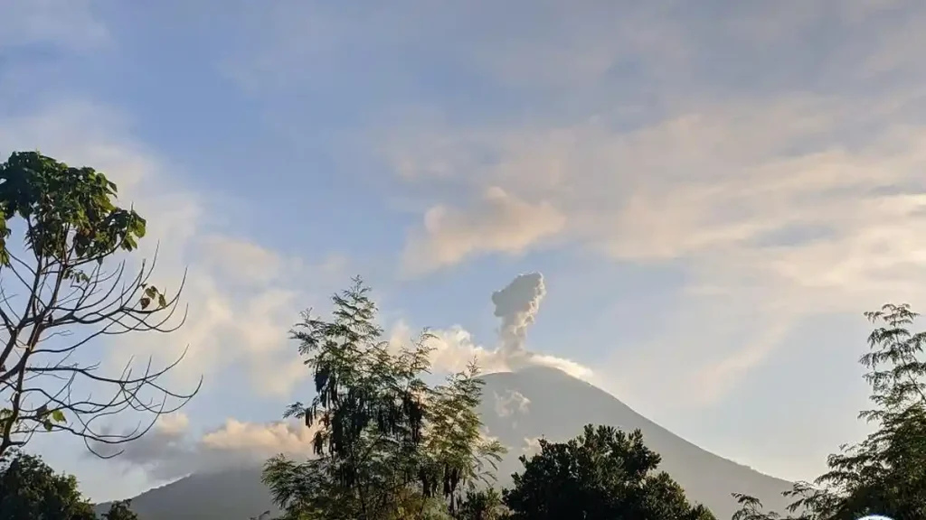Gunung Ili Lewotolok Erupsi, Kolom Abu Capai 500 Meter
