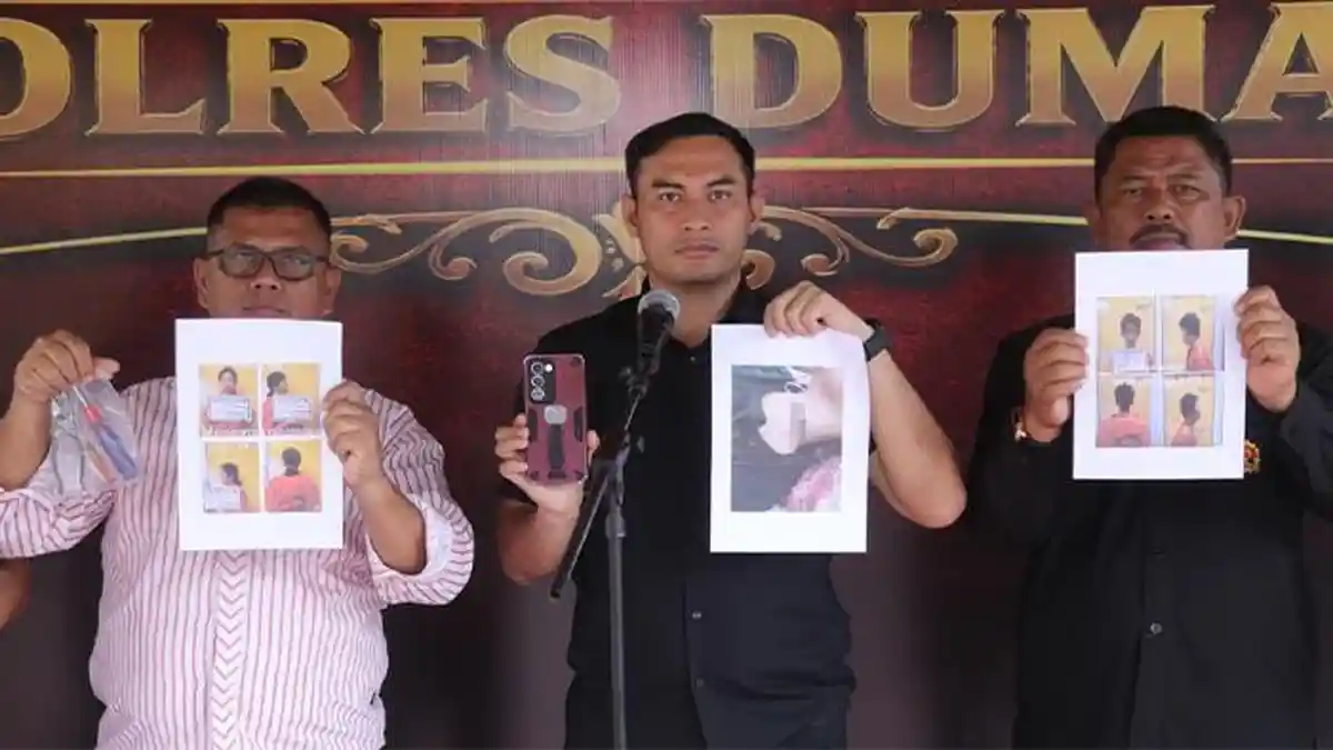 Polisi Ringkus Pelaku Curas yang Sayat Leher Perempuan di Dumai