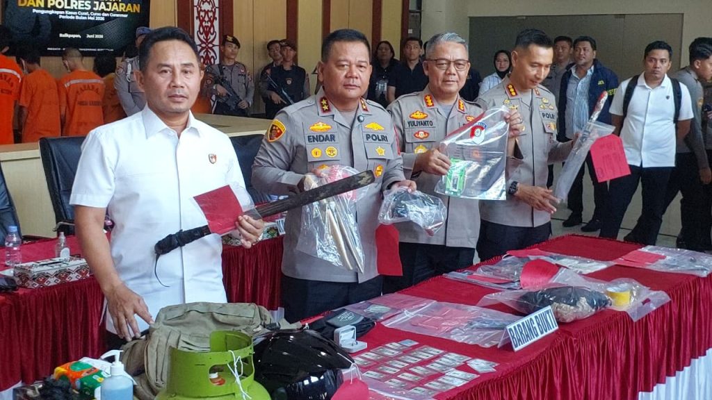 Polda Kaltim Ungkap 82 Kasus Kejahatan Jalanan, 121 Tersangka Diamankan
