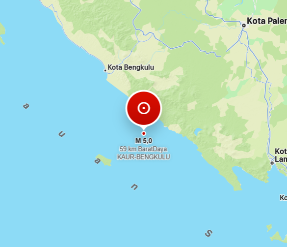 Gempa M 5,0 Guncang Kaur, BMKG Pastikan Tak Berpotensi Tsunami
