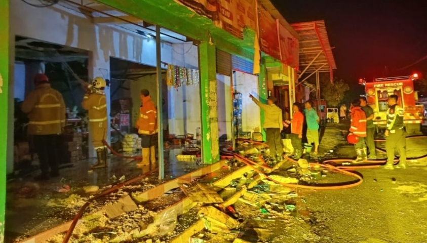 Kebakaran Toko Sembako di Pasuruan, Kerugian Capai Rp50 Juta