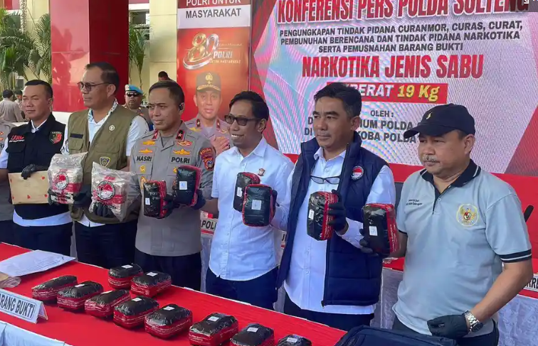 Enam Bulan, Polda Sulteng Bongkar 368 Kasus Narkoba dan Sita 27,7 Kg Sabu