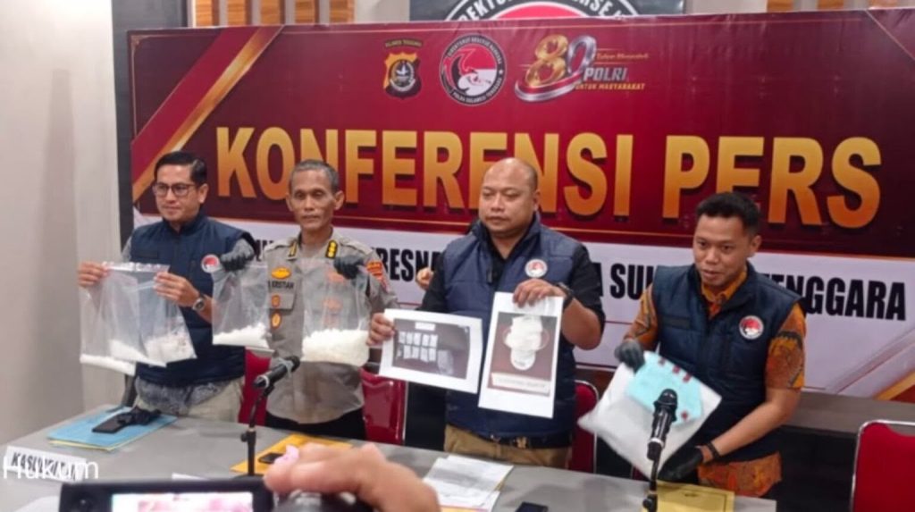 Dua Bulan Operasi, Ditresnarkoba Polda Sultra Ringkus Dua Pengedar