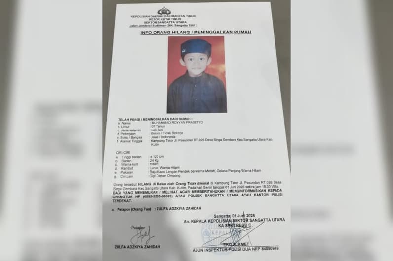 Anak Dilaporkan Hilang di Kutim, Tim Gabungan Intensifkan Pencarian