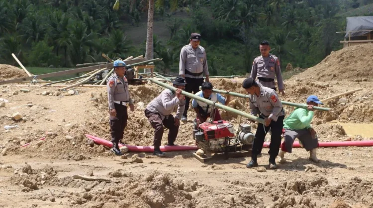 Polisi Sita Peralatan Tambang Ilegal di Boalemo, PETI Tetap Diburu Meski Tanpa Excavator