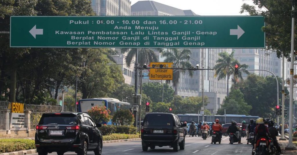Ganjil Genap Jakarta Berlaku Lagi, Pelanggar Terancam Denda Rp500 Ribu