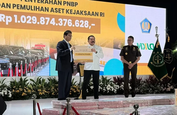 Kejagung Setor Rp1 Triliun Hasil Pemulihan Aset ke Negara
