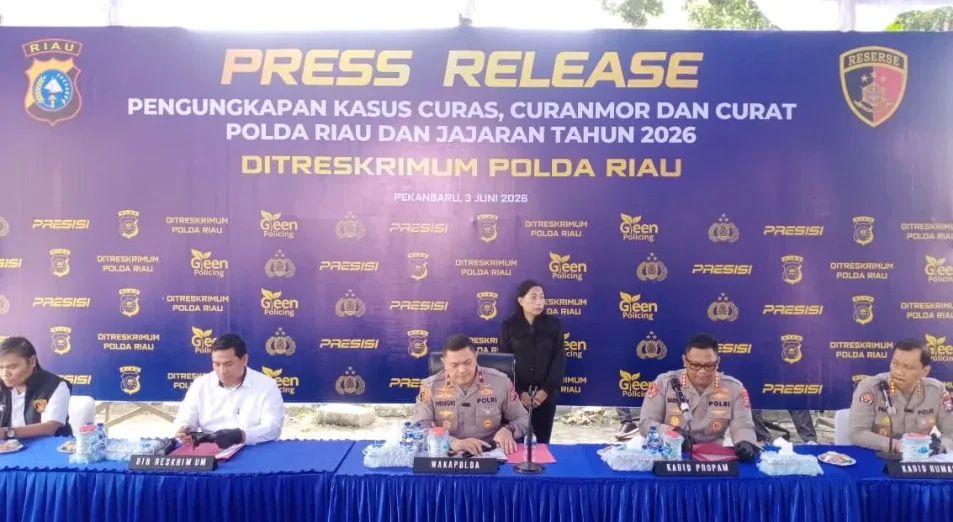Riau Darurat Kejahatan Jalanan, 1.333 Kasus Terungkap dalam Lima Bulan