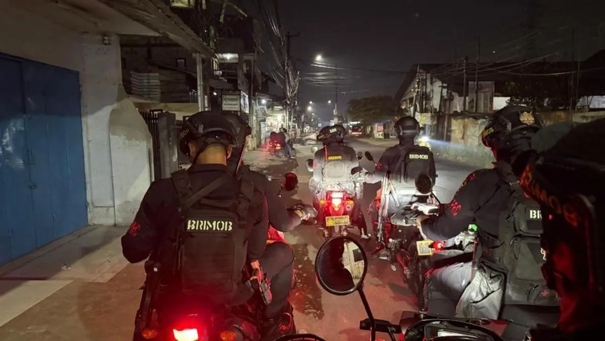 Patroli Dini Hari Gagalkan Tawuran 18 Remaja di Bekasi, Bom Molotov Disita